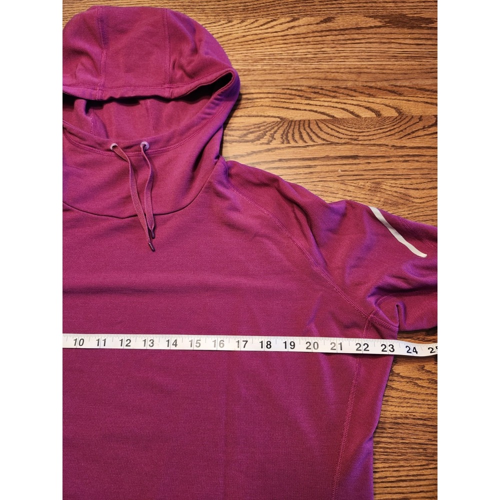 Nike Dri-Fit Hoodie Womens XL Magenta Pink Wool Blend Running‎ Sweatshirt - Picture 8 of 11